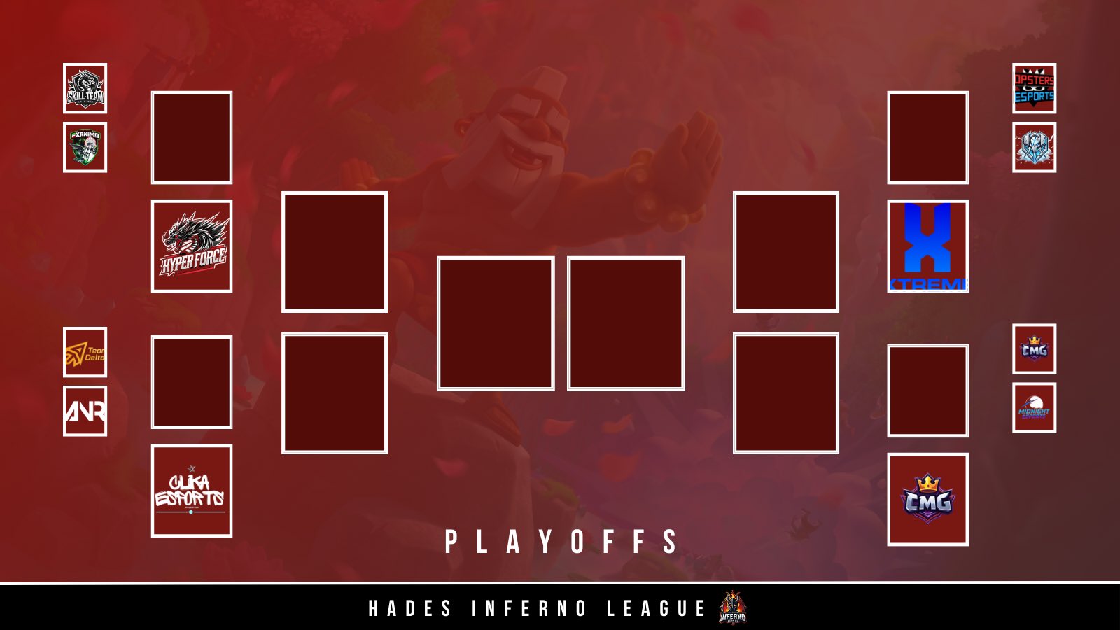 Hades Inferno League Round of 16 Matchups